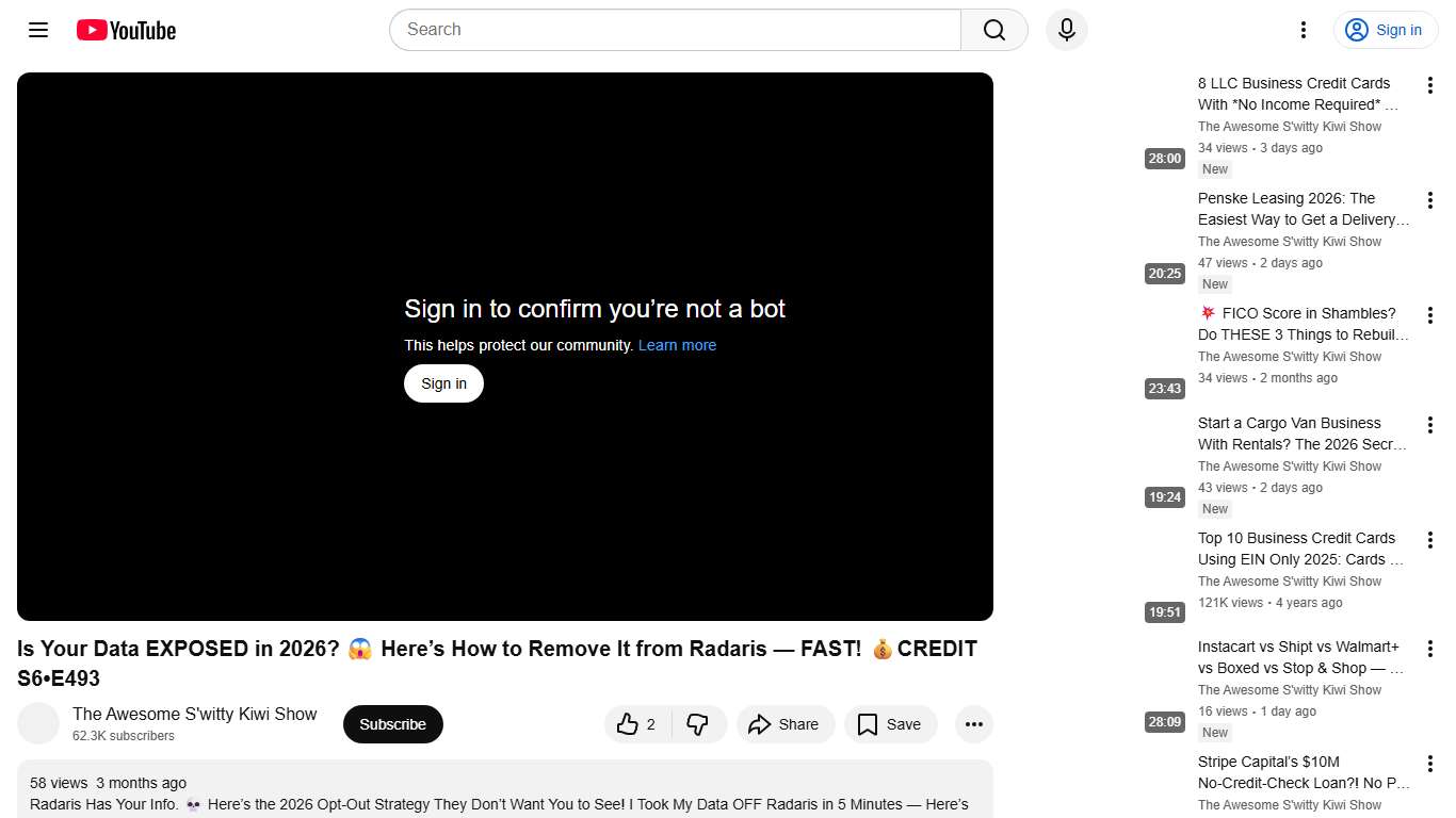 Is Your Data EXPOSED in 2026? 😱 Here’s How to Remove It from Radaris — FAST! 💰CREDIT S6•E493 - YouTube